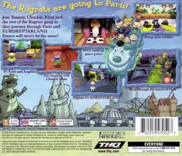 Nickelodeon Rugrats in Paris - The Movie (US) box cover back